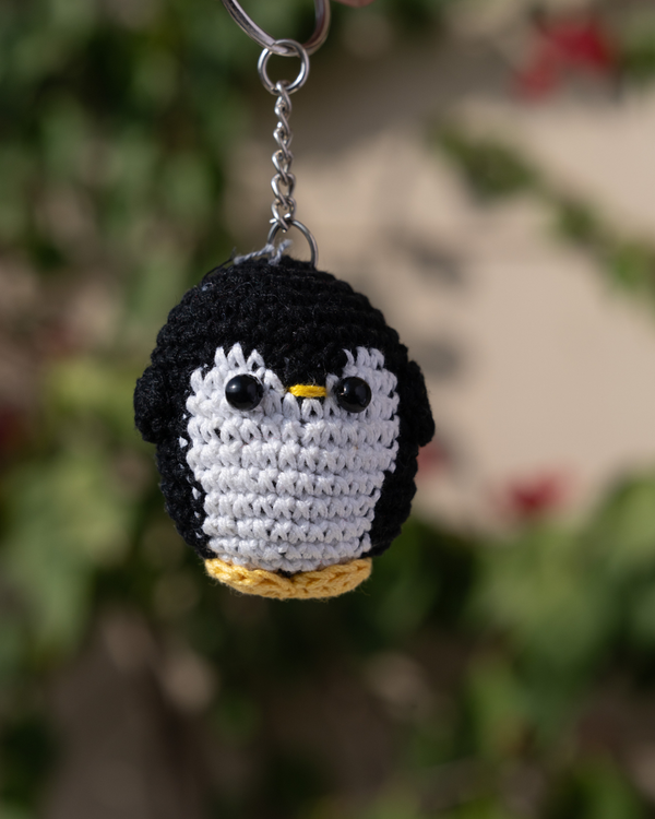 Crochet Little Penguin Keychain