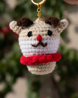Crochet Reindeer Keychain