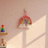 Macrame Nameboard - 5 Layer Mini Rainbow