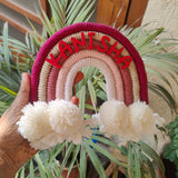 Macrame Nameboard - 5 Layer Mini Rainbow