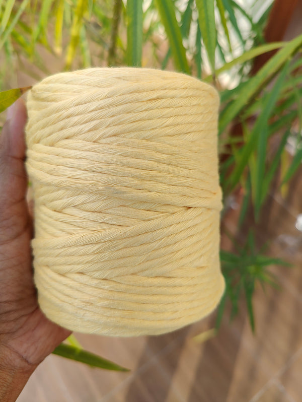 Pastel Yellow - Premium Macrame Cord