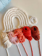 DIY Kit - 5 layers Macrame Rainbow Nameplate